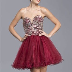💥💥Sale💥💥Aspeed Beaded Bodice Short Dress Strapless. Size XS